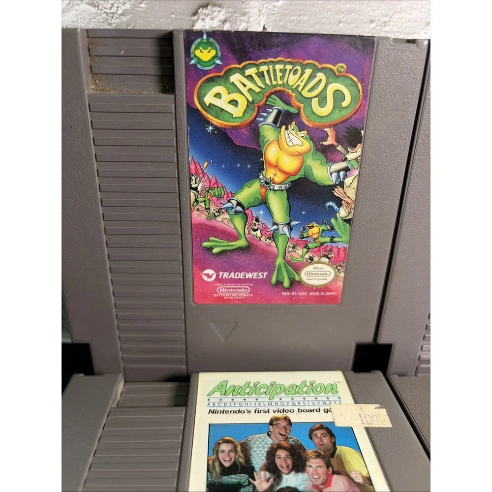 LOT Nintendo NES - Fester Quest, Anticipation, Tecmo Wrestling, Battletoads T&W